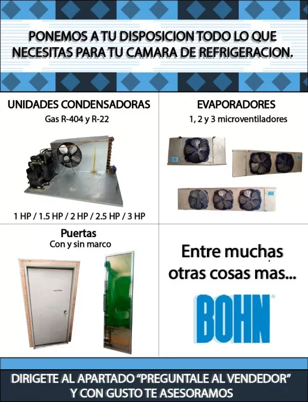 Bohn Evaporador Difusor Industrial Ideal Para Cerveza Usado 3 microventiladores - Imagen 6