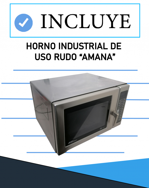 Horno Microondas Industrial Amana Restaurante Uso Rudo Acero - Imagen 2