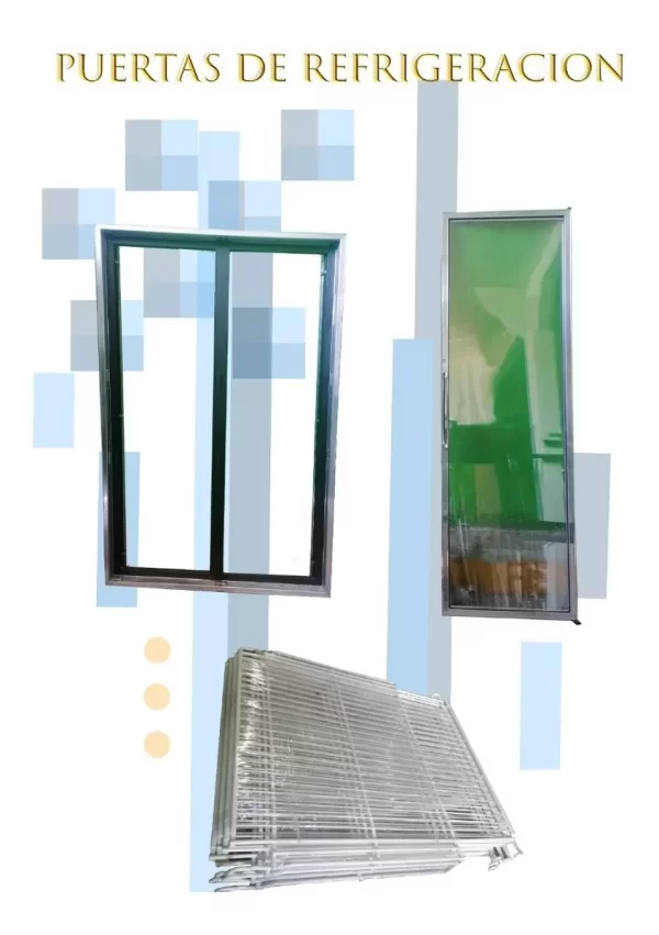 Puerta Cuarto Frío Cromada Anthony Lampara Autoservicio - Imagen 4