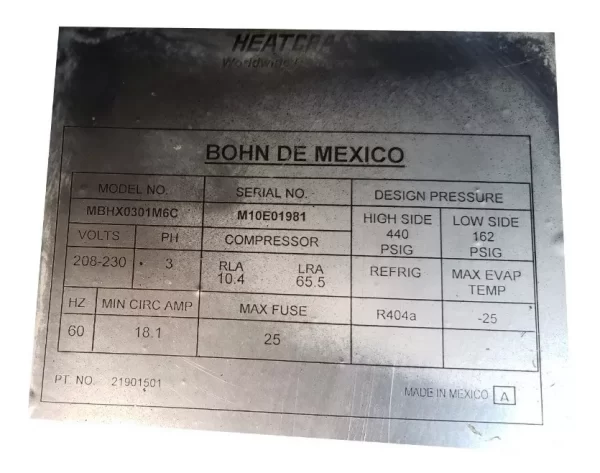 Unidad Frigorífica De 3 Hp Usada Ideal Cámara Refrigeración - Imagen 2